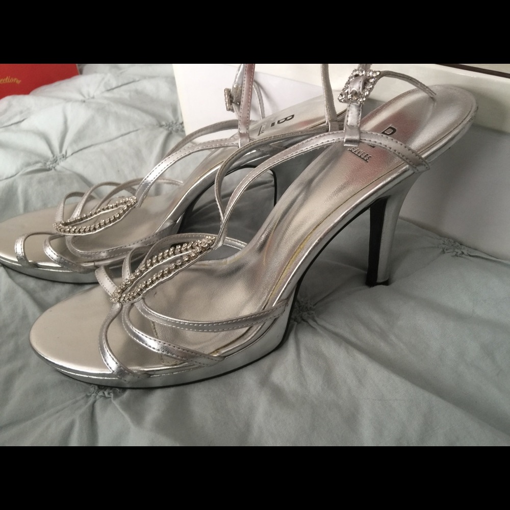 Special occasion strapped heels, only worn once.
